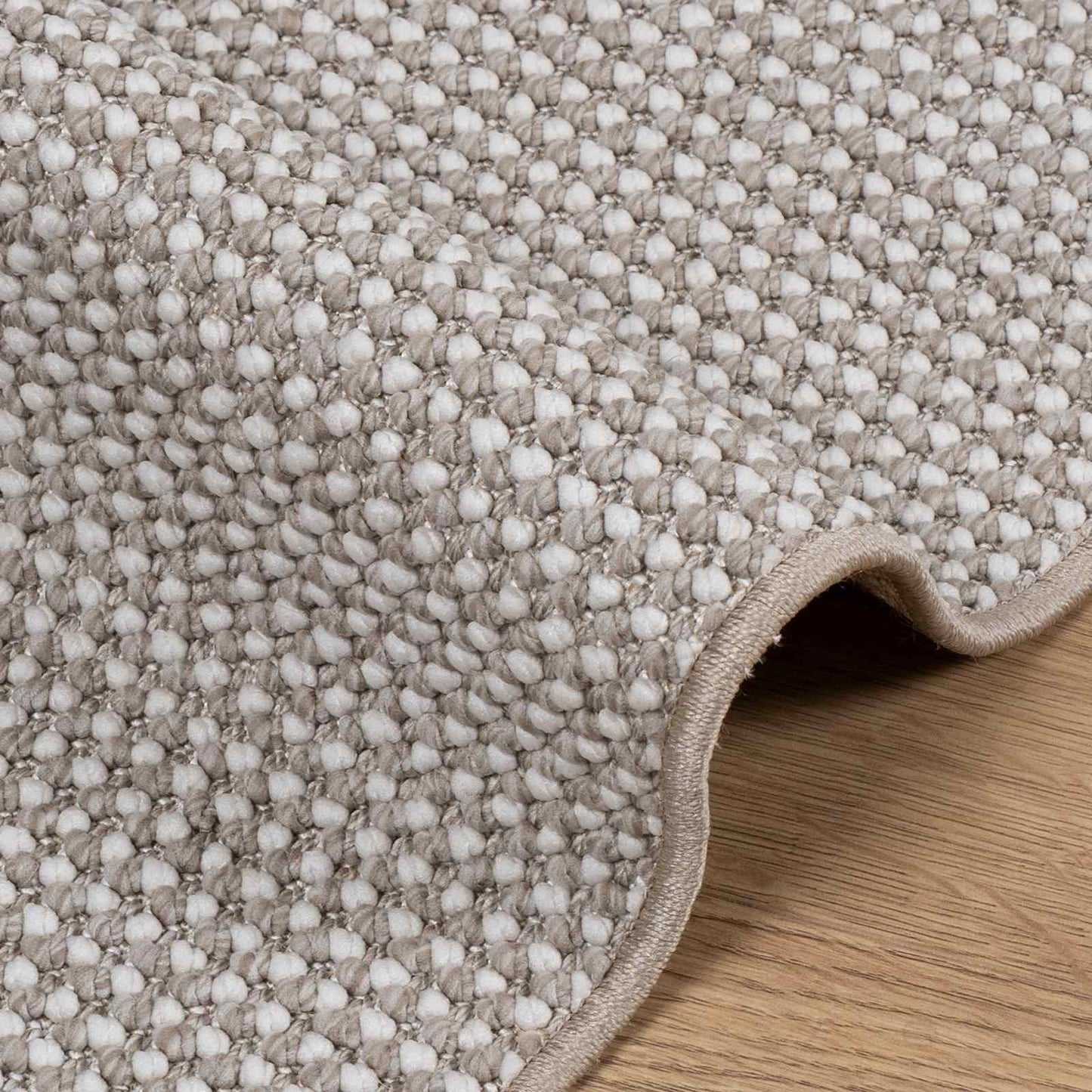 Områdetepper LUGO Krem og Taupe 170 x 120 cm Polyester vidaXL