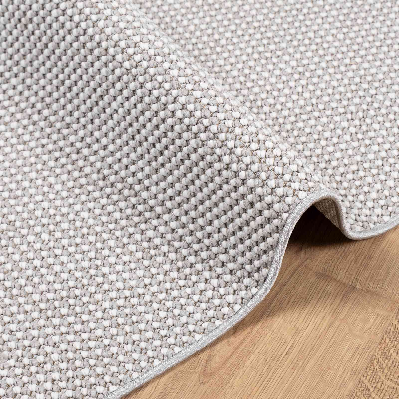 Områdetepper HUARTE Krem og Grå 170 x 120 cm Polyester vidaXL