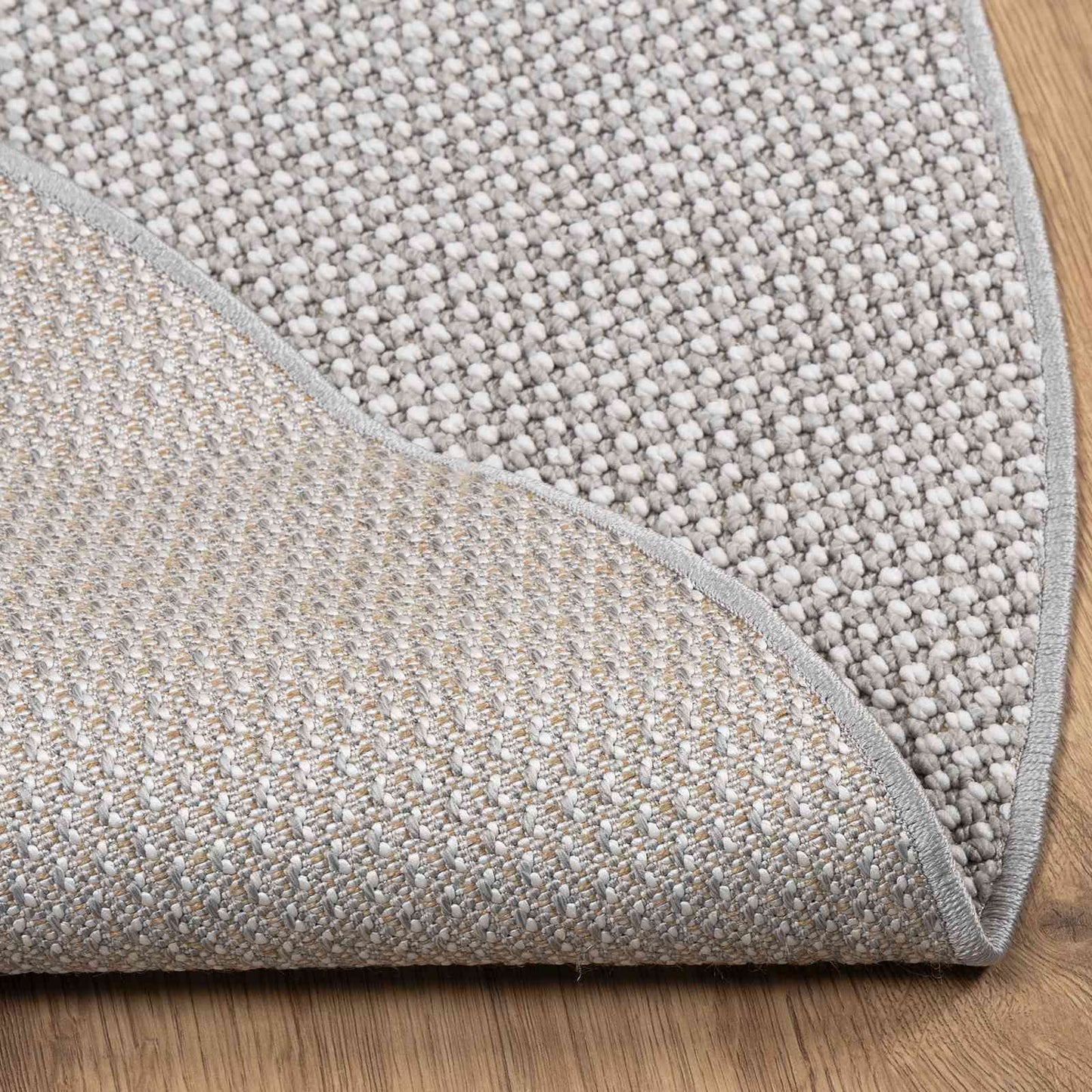 Områdetepper Rund HUARTE Krem og Grå Ø 120 CM Polyester vidaXL