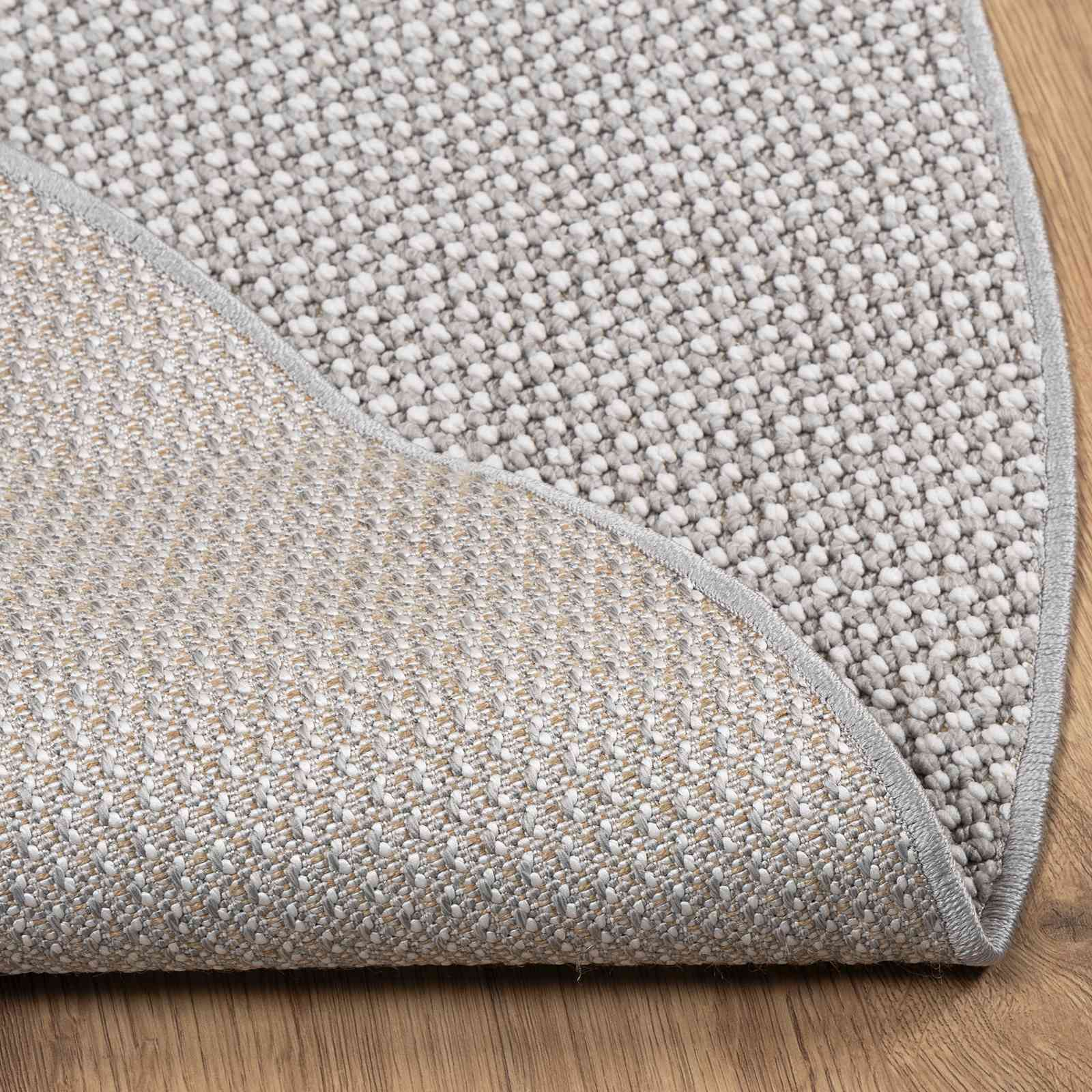 Områdetepper Rund HUARTE Krem og Grå Ø 200 CM Polyester vidaXL