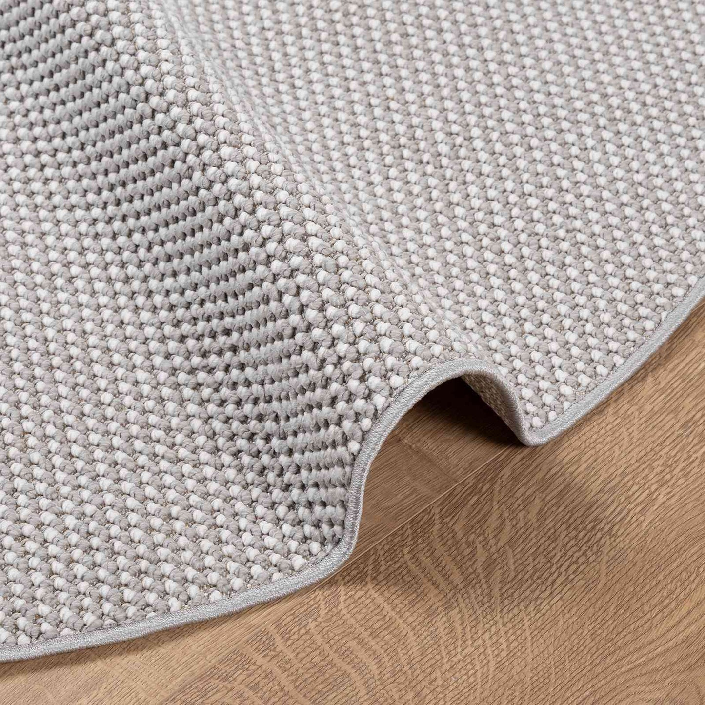 Områdetepper Rund HUARTE Krem og Grå Ø 200 CM Polyester vidaXL