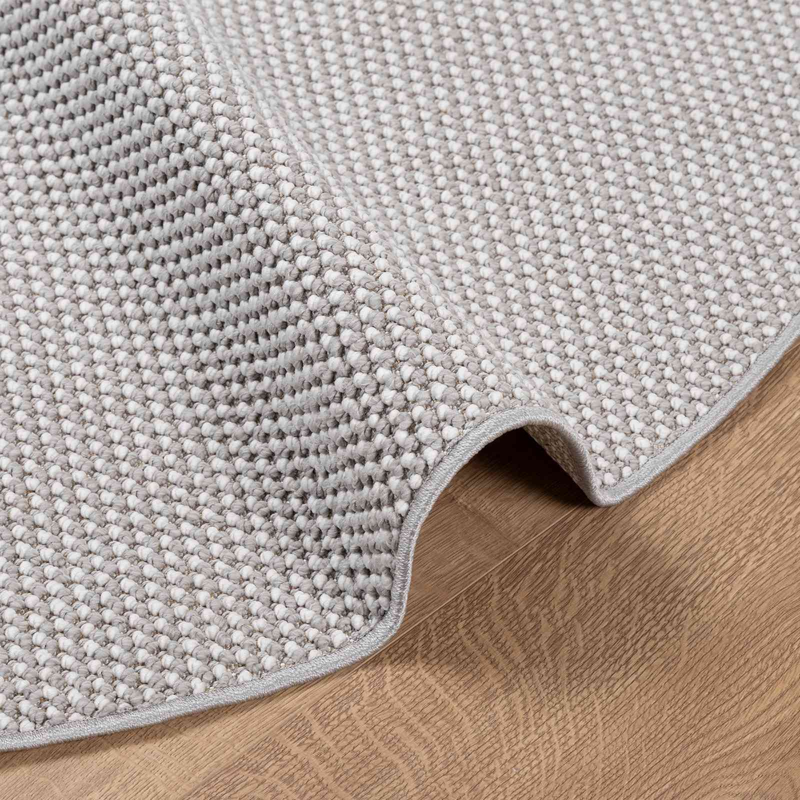 Områdetepper Rund HUARTE Krem og Grå Ø 200 CM Polyester vidaXL