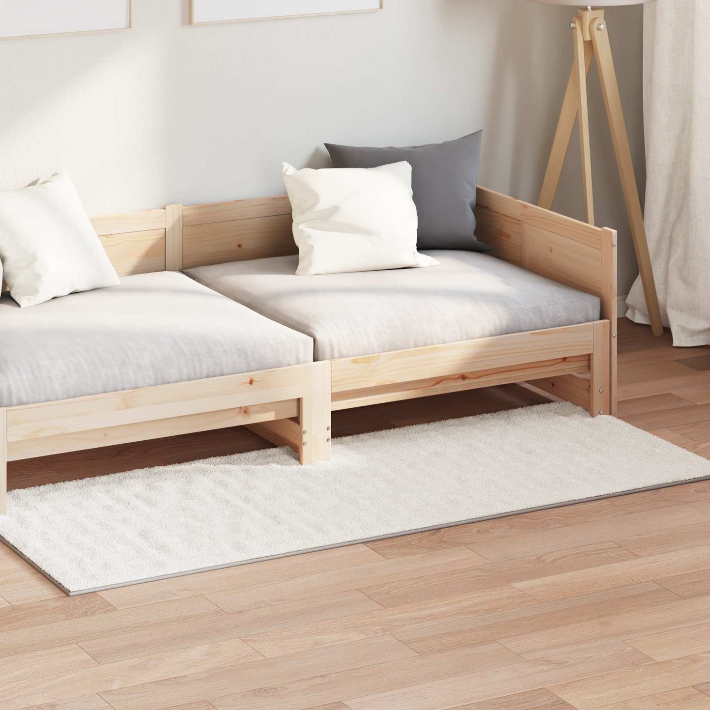 Områdetepper Rektangulær SIROLO Krem 200 x 80 cm Polyester
