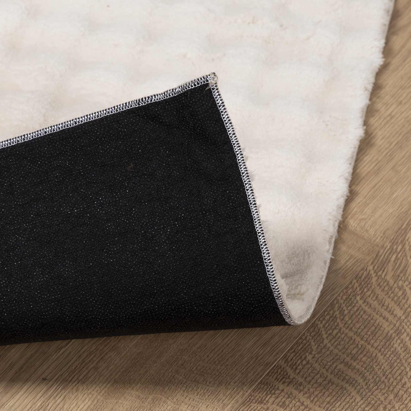 Områdetepper Torget HUARTE Beige 120 x 120 cm Polyester vidaXL