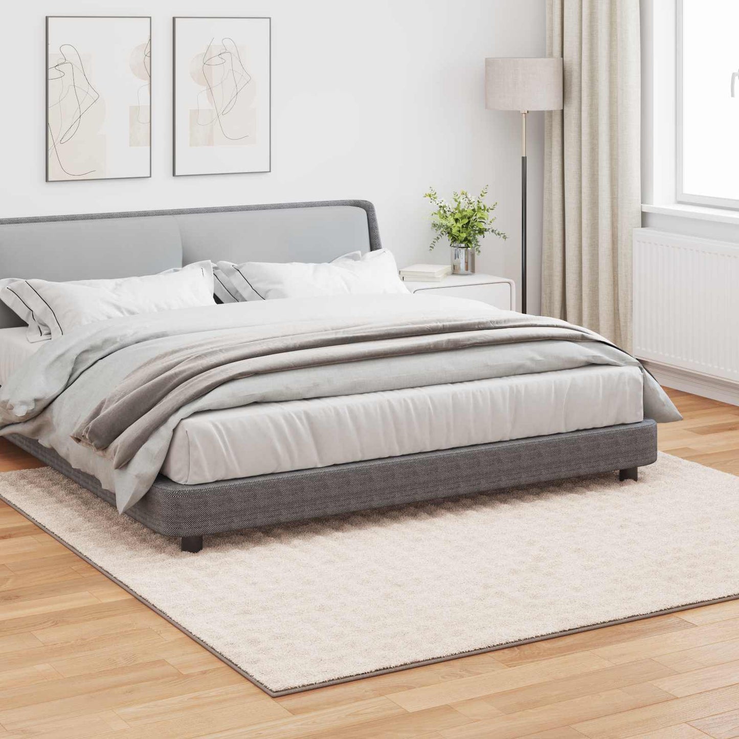 Områdetepper Torget SIROLO Beige 240 x 240 cm Polyester