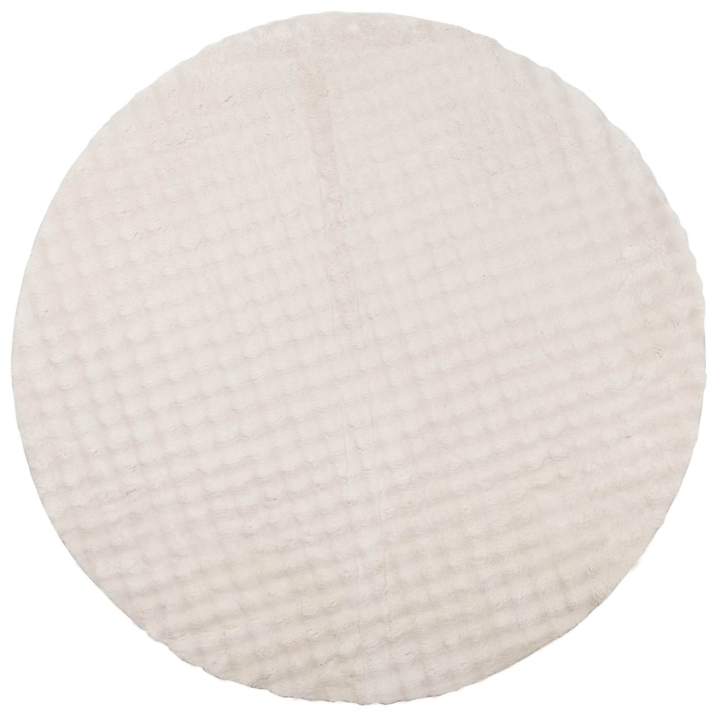 Områdetepper Rund SIROLO Beige Ø 120 CM Polyester