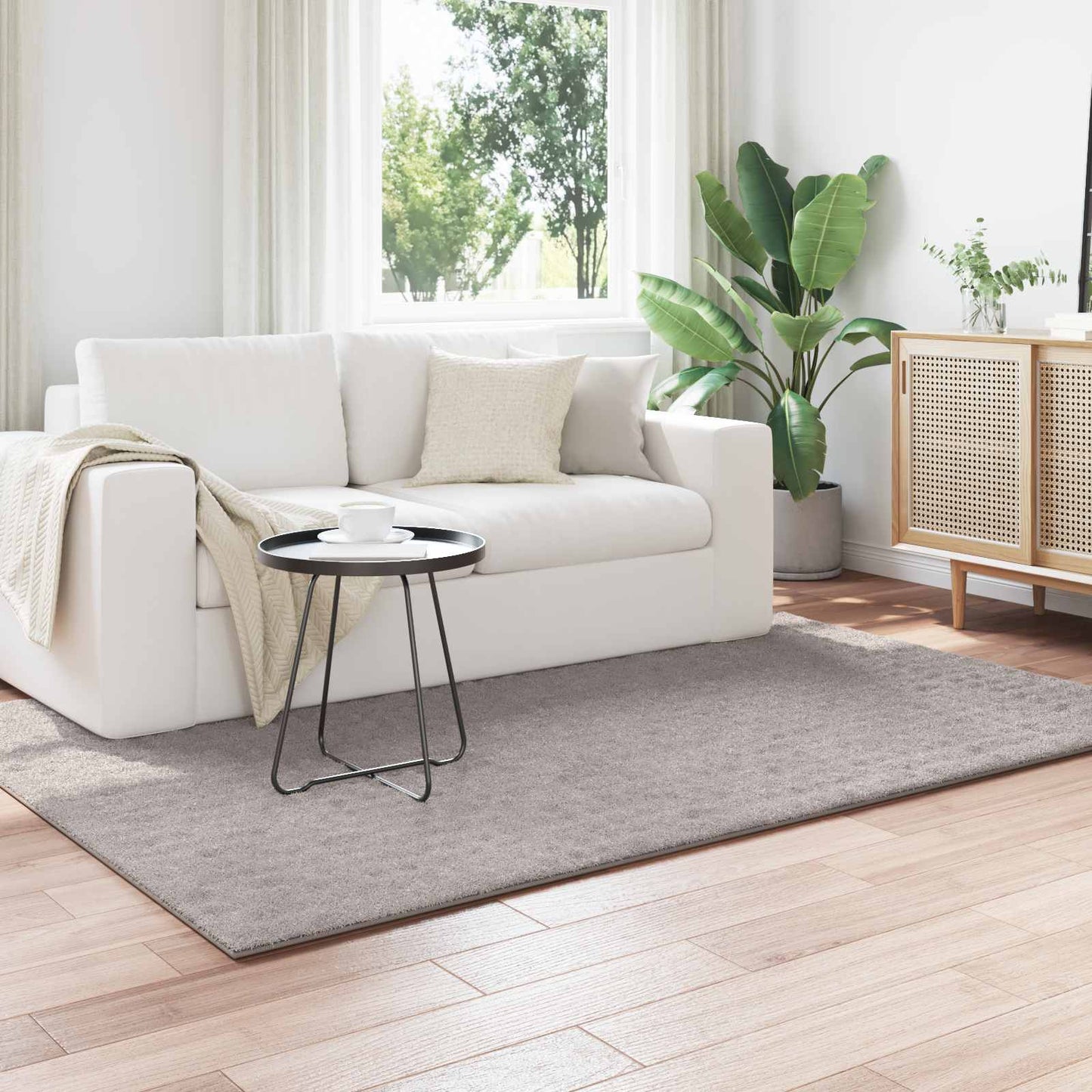 Områdetepper Rektangulær SIROLO sand 170 x 120 cm Polyester