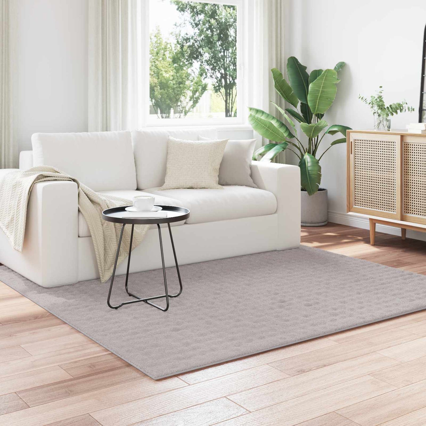 Områdetepper Torget SIROLO sand 120 x 120 cm Polyester