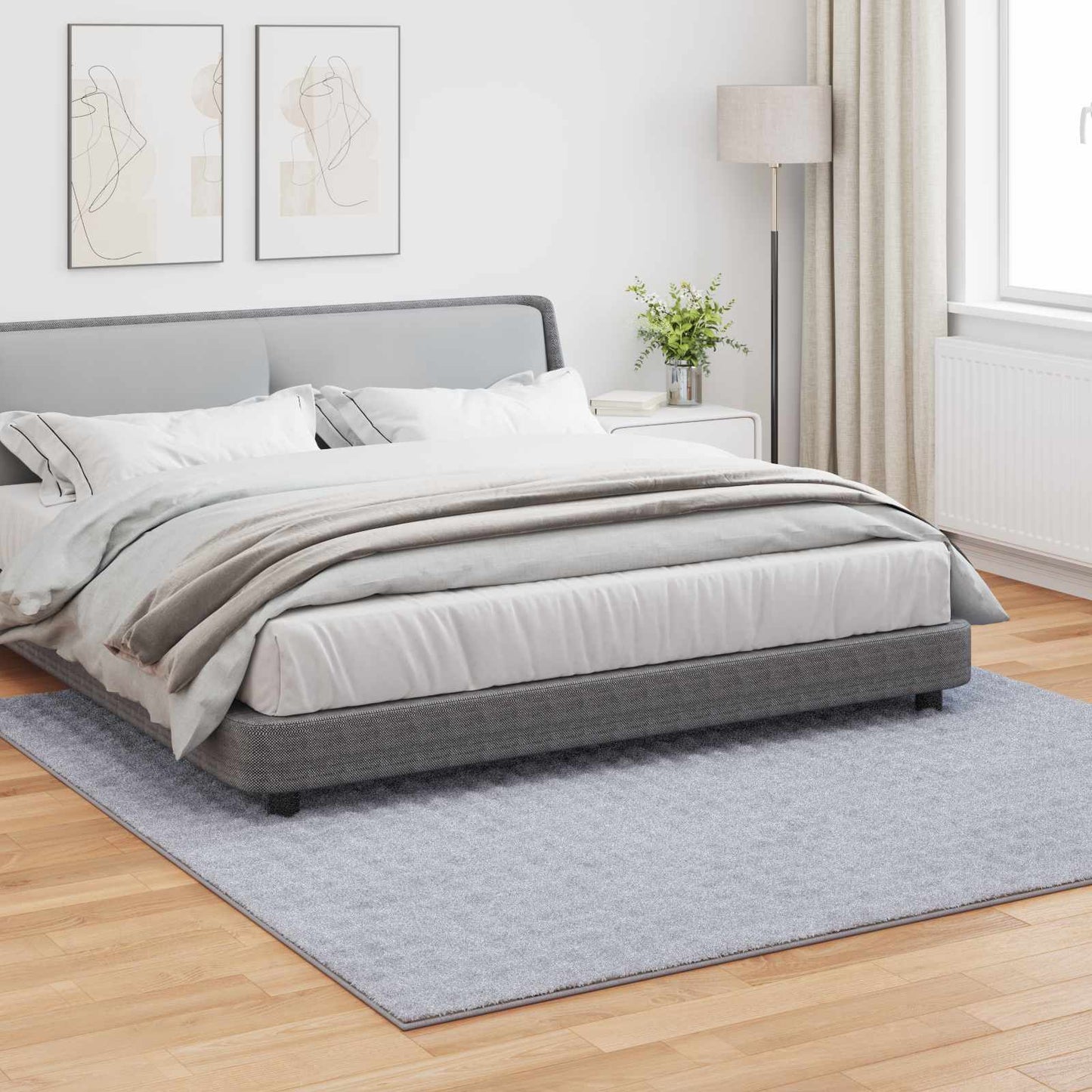 Områdetepper Torget SIROLO Grå 240 x 240 cm Polyester
