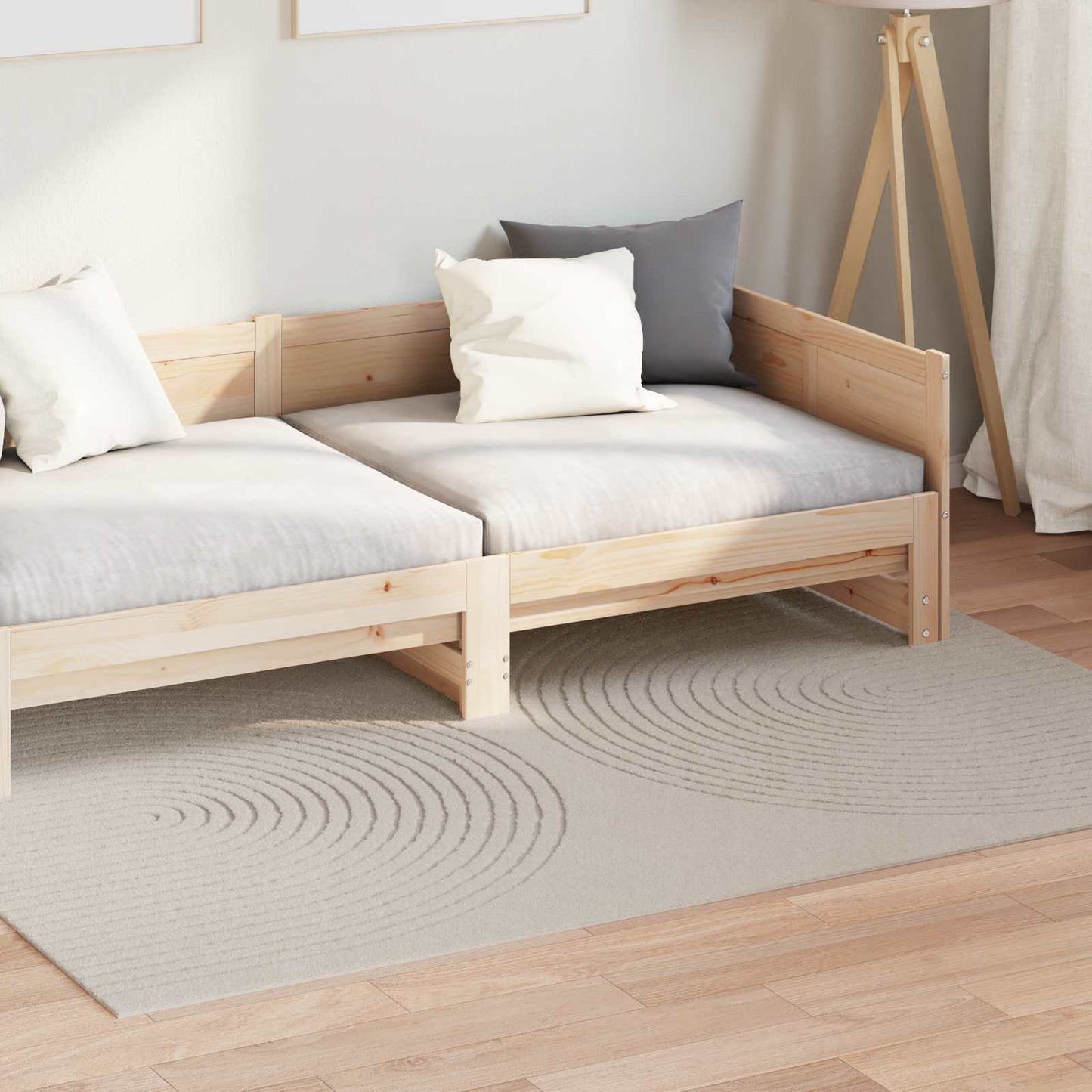 Områdetepper Rektangulær GALATI Krem 200 x 140 cm Polyester