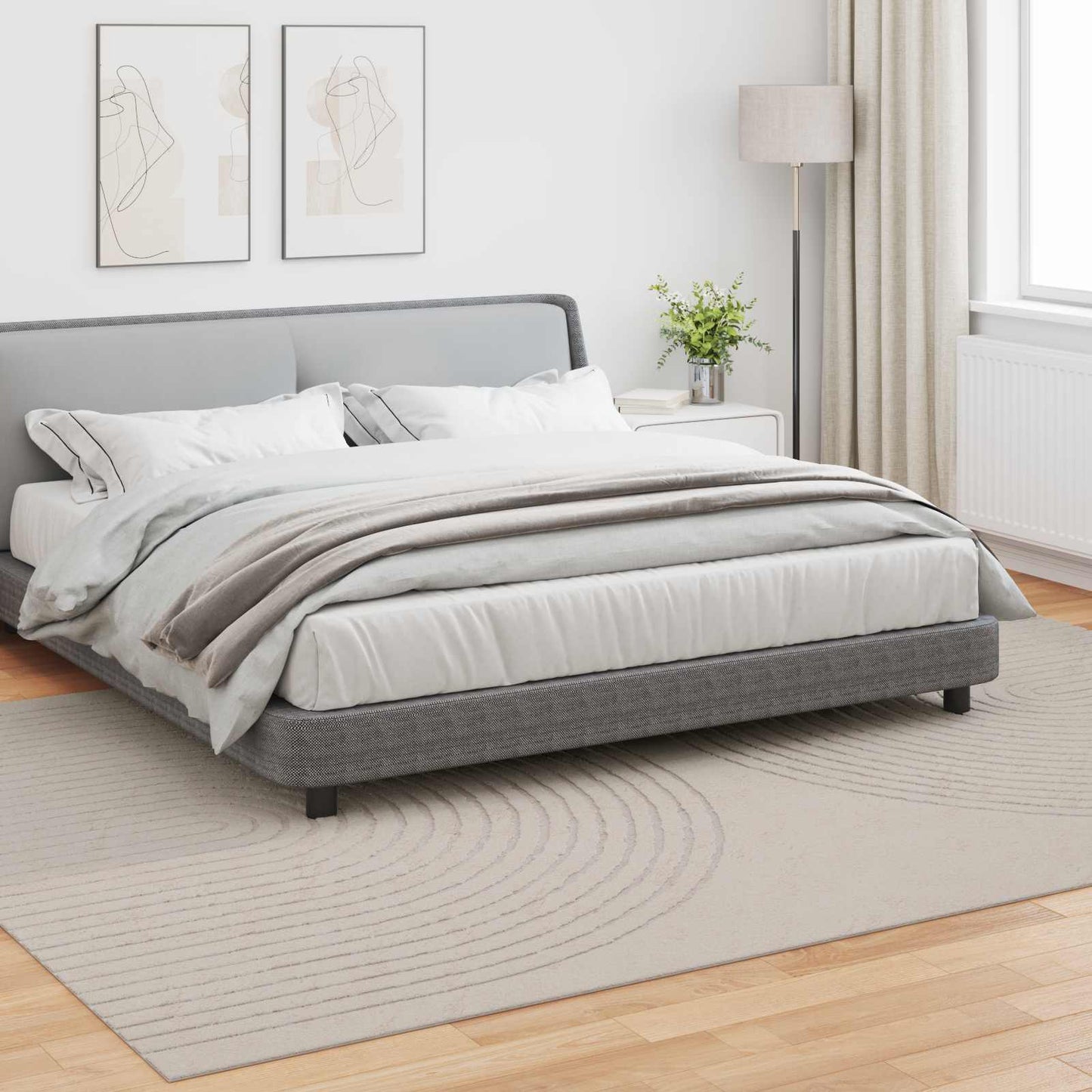 Områdetepper Rektangulær GALATI Krem 280 x 200 cm Polyester