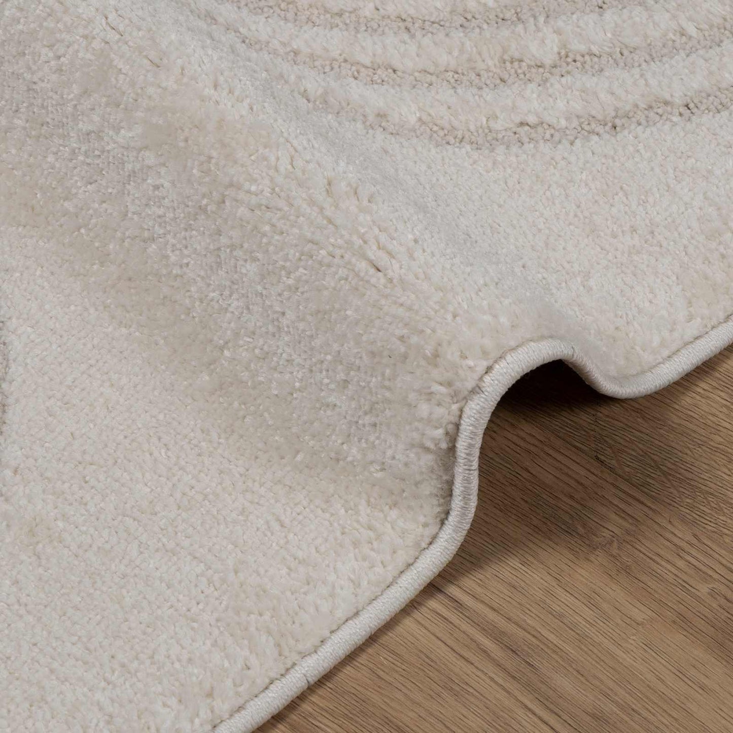 Områdetepper Torget GALATI Krem 200 x 200 cm Polyester