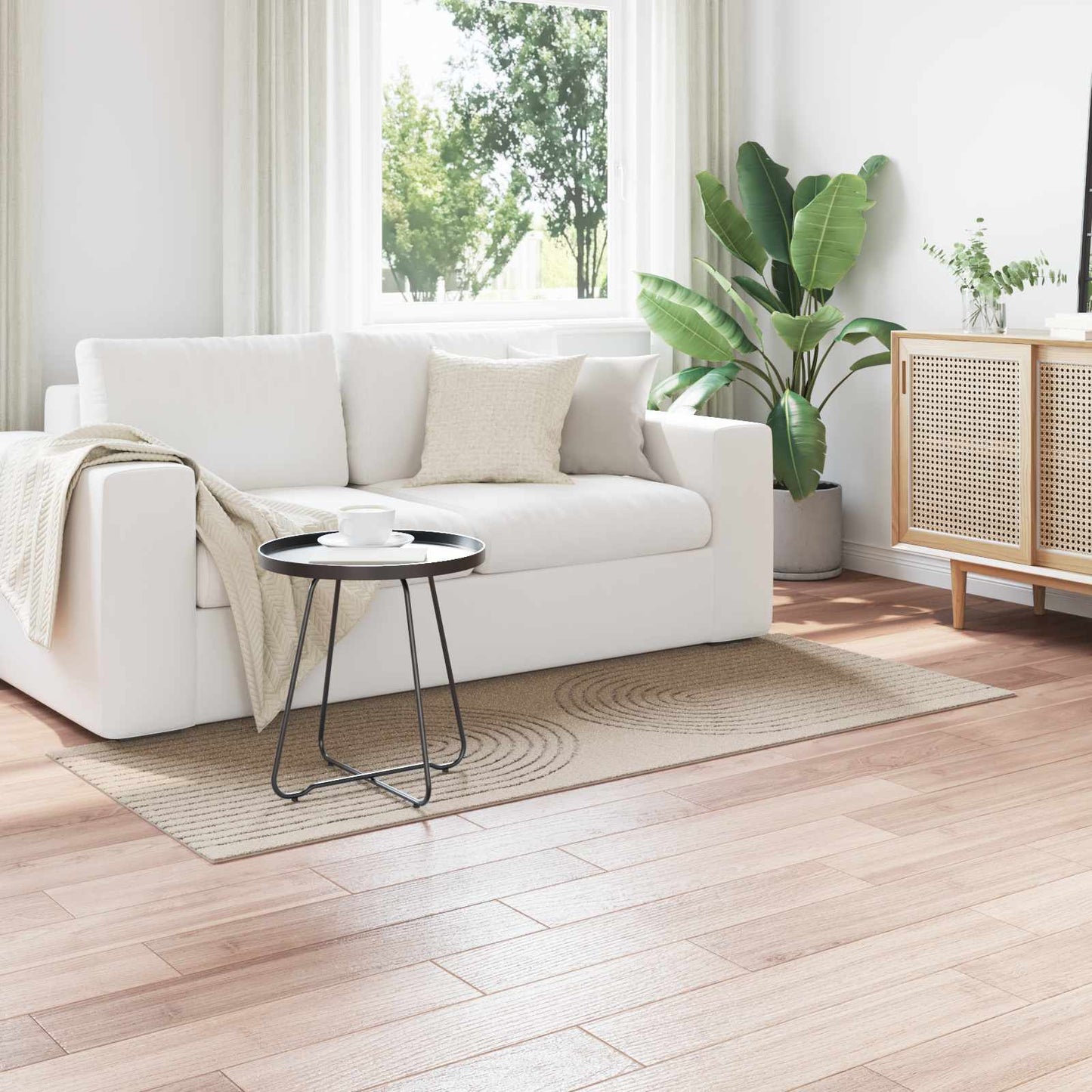 Områdetepper Rektangulær GALATI Beige 200 x 80 cm Polyester