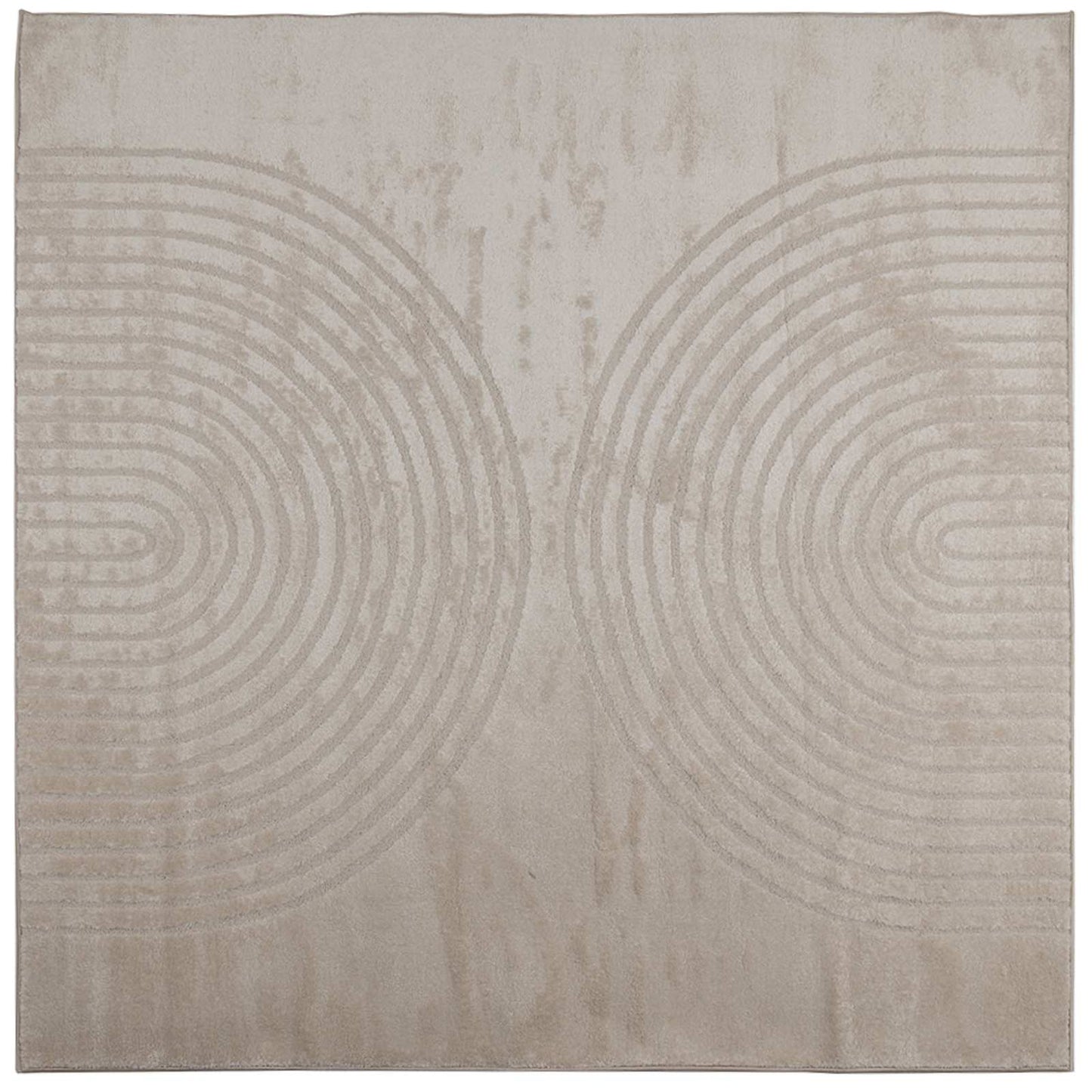 Områdetepper Torget GALATI Beige 120 x 120 cm Polyester