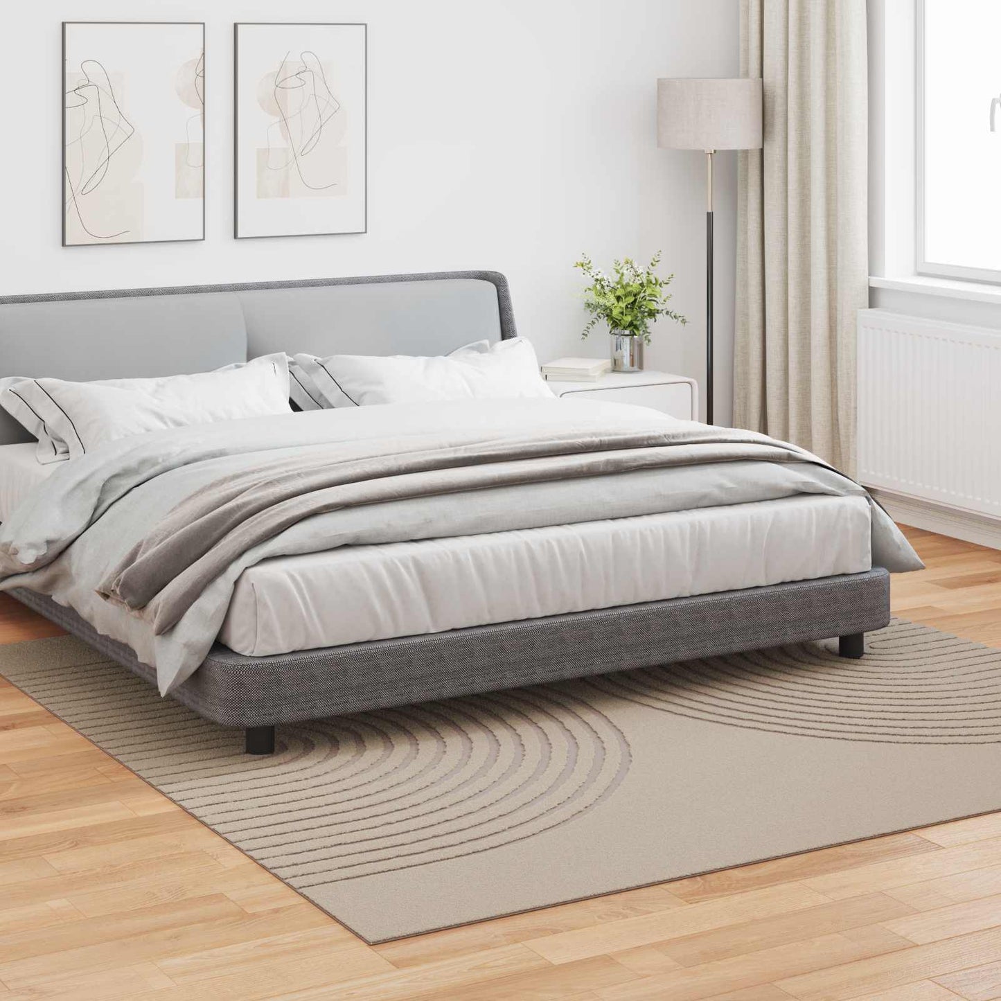 Områdetepper Torget GALATI Beige 240 x 240 cm Polyester