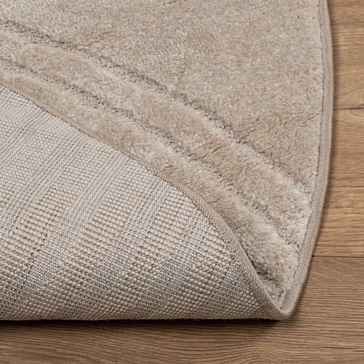 Områdetepper Rund GALATI Beige Ø 200 CM Polyester