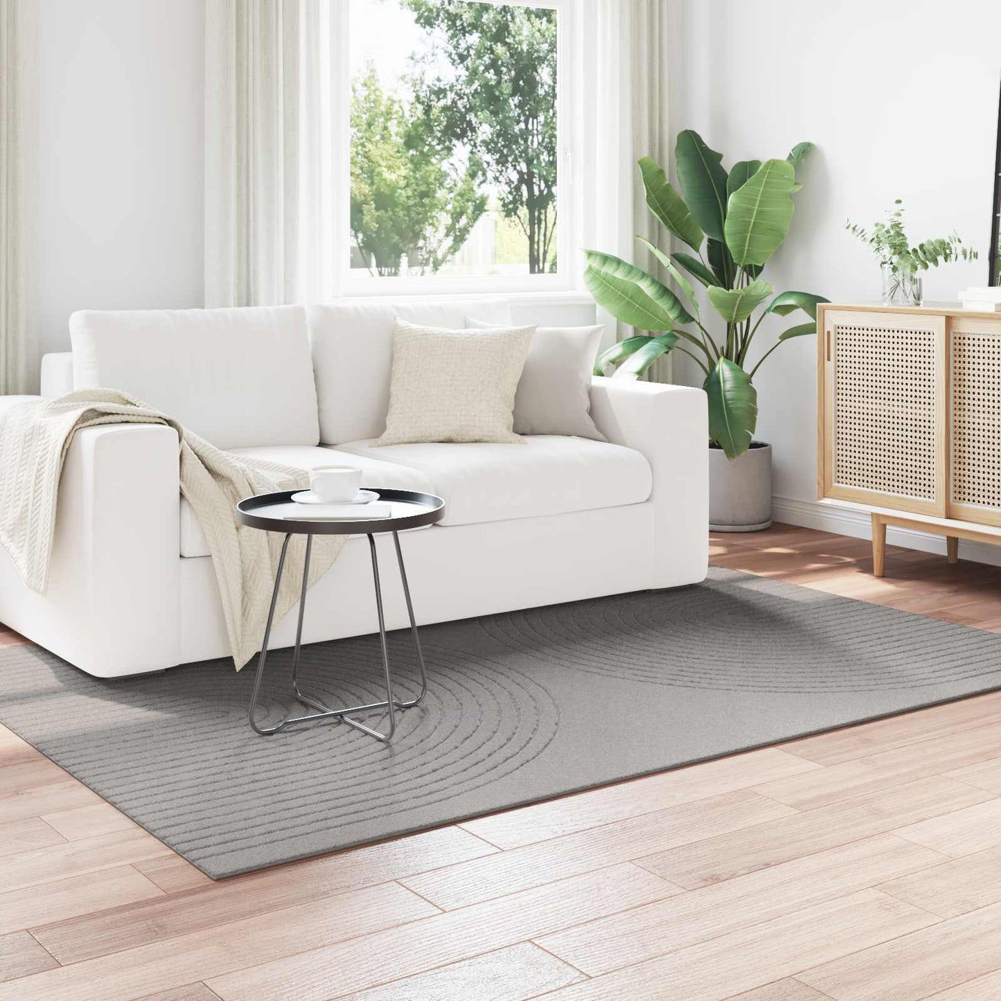 Områdetepper Rektangulær GALATI Grå 230 x 160 cm Polyester