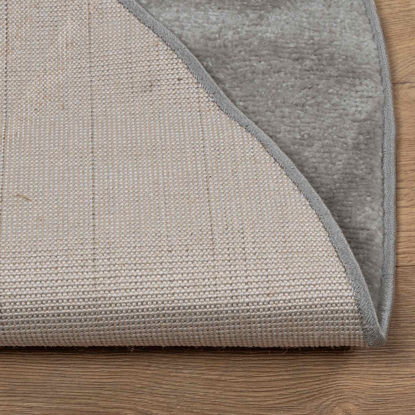 Områdetepper Rund GALATI Grå Ø 200 CM Polyester