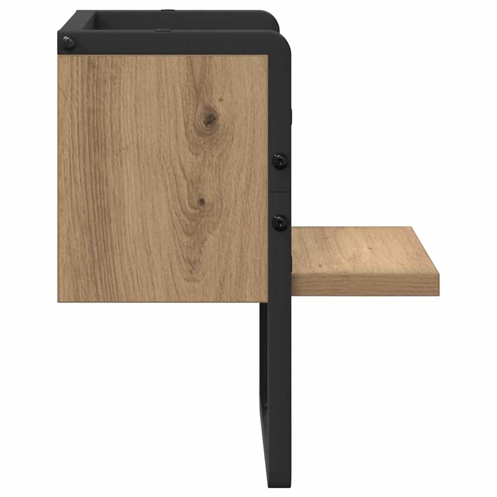 Vegghylle Kunstnerisk Eik 20 x 25 x 30 cm Konstruert tre