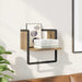 Vegghylle Veggmontert Kunstnerisk Eik 30 x 25 x 30 cm