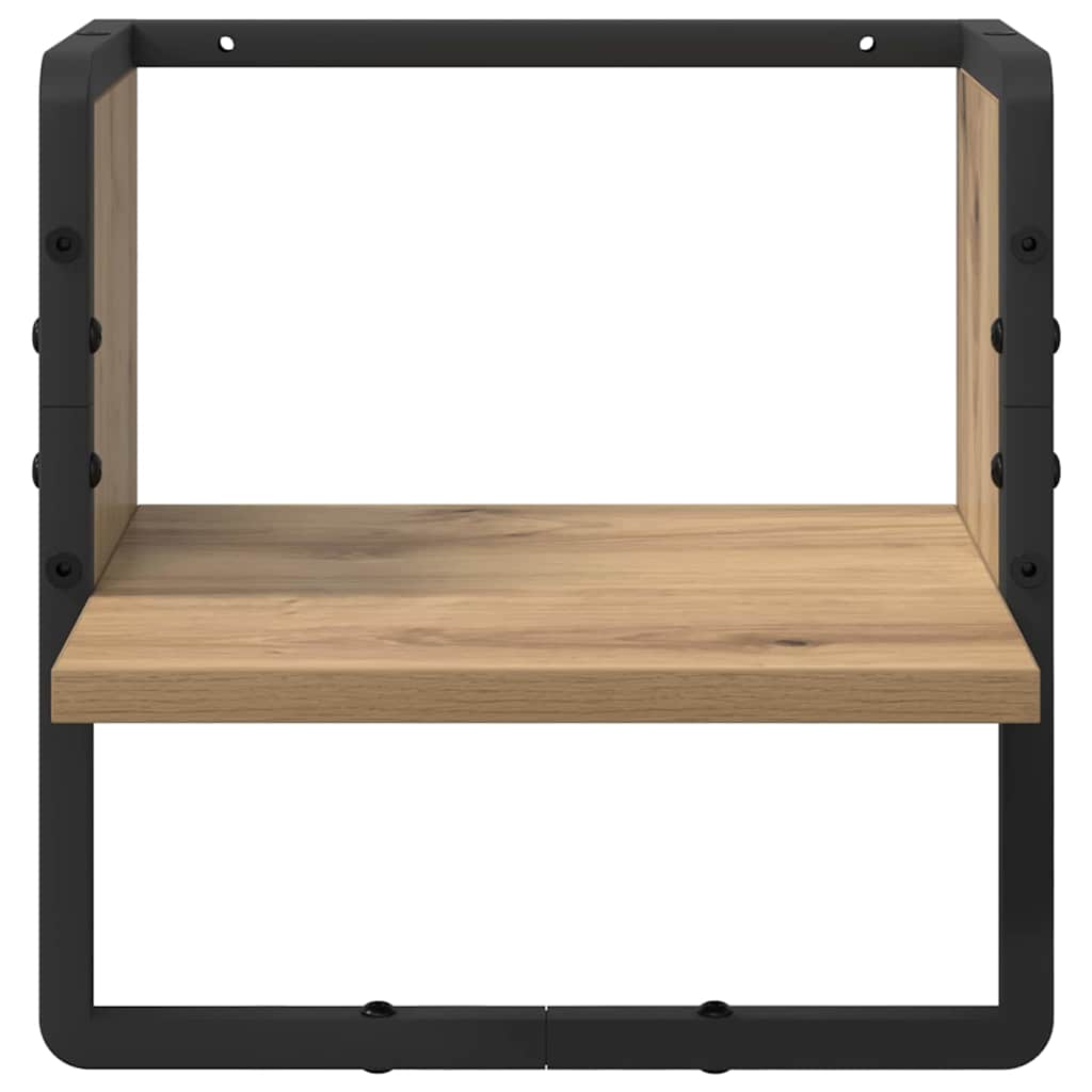 Vegghylle Veggmontert Kunstnerisk Eik 30 x 25 x 30 cm