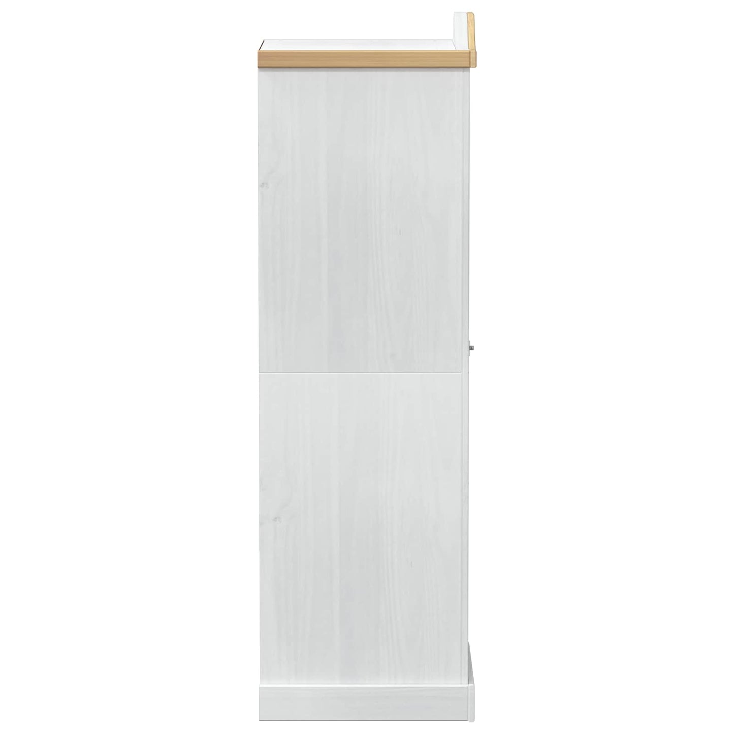 Garderober med hylle med dør Hvit 55 x 52 x 170 cm Massiv furu