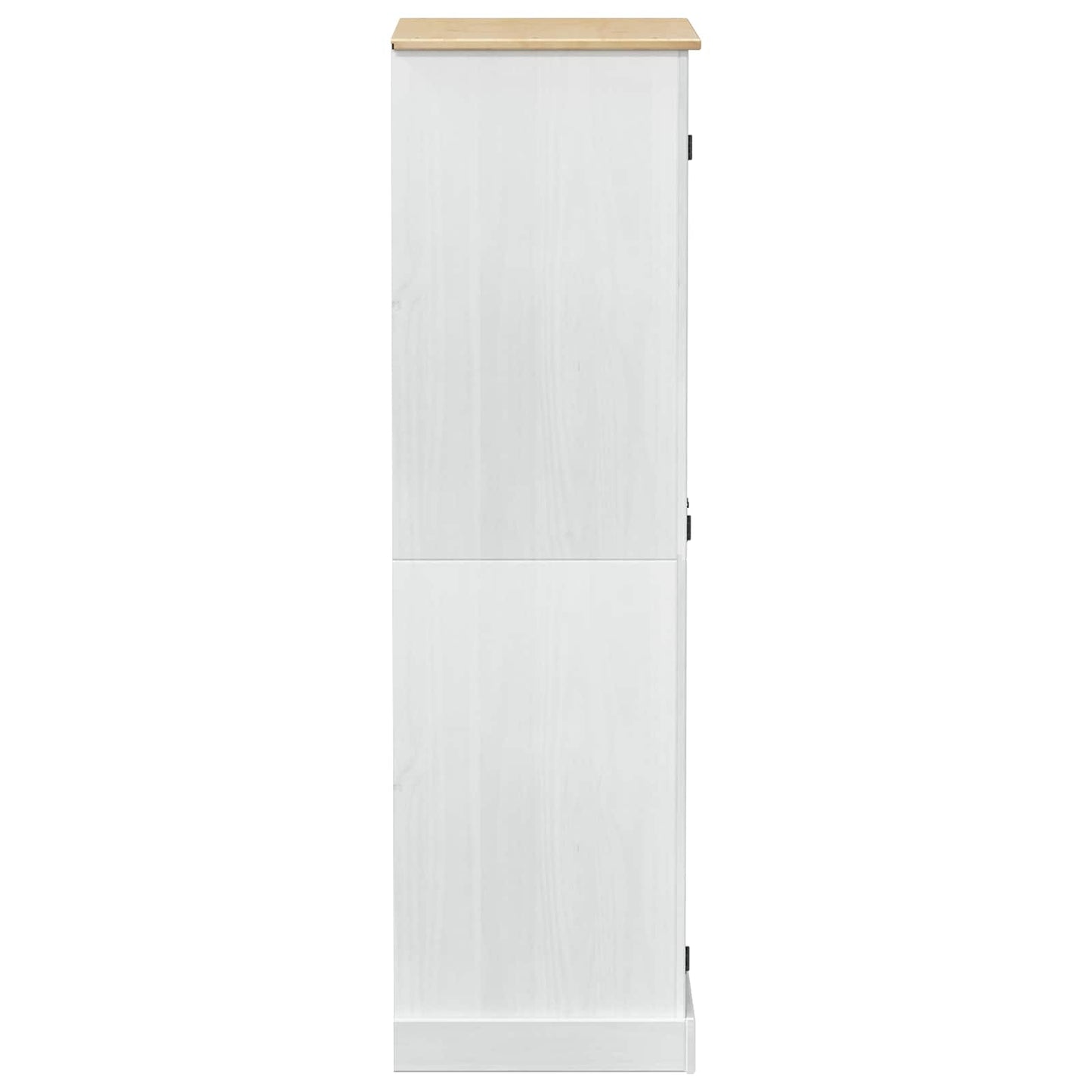 Garderober med hylle med dør Hvit 76 x 50 x 170 cm Massiv furu