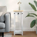 Planteholder Hvit 30 x 30 x 73 cm Massiv furu vidaXL