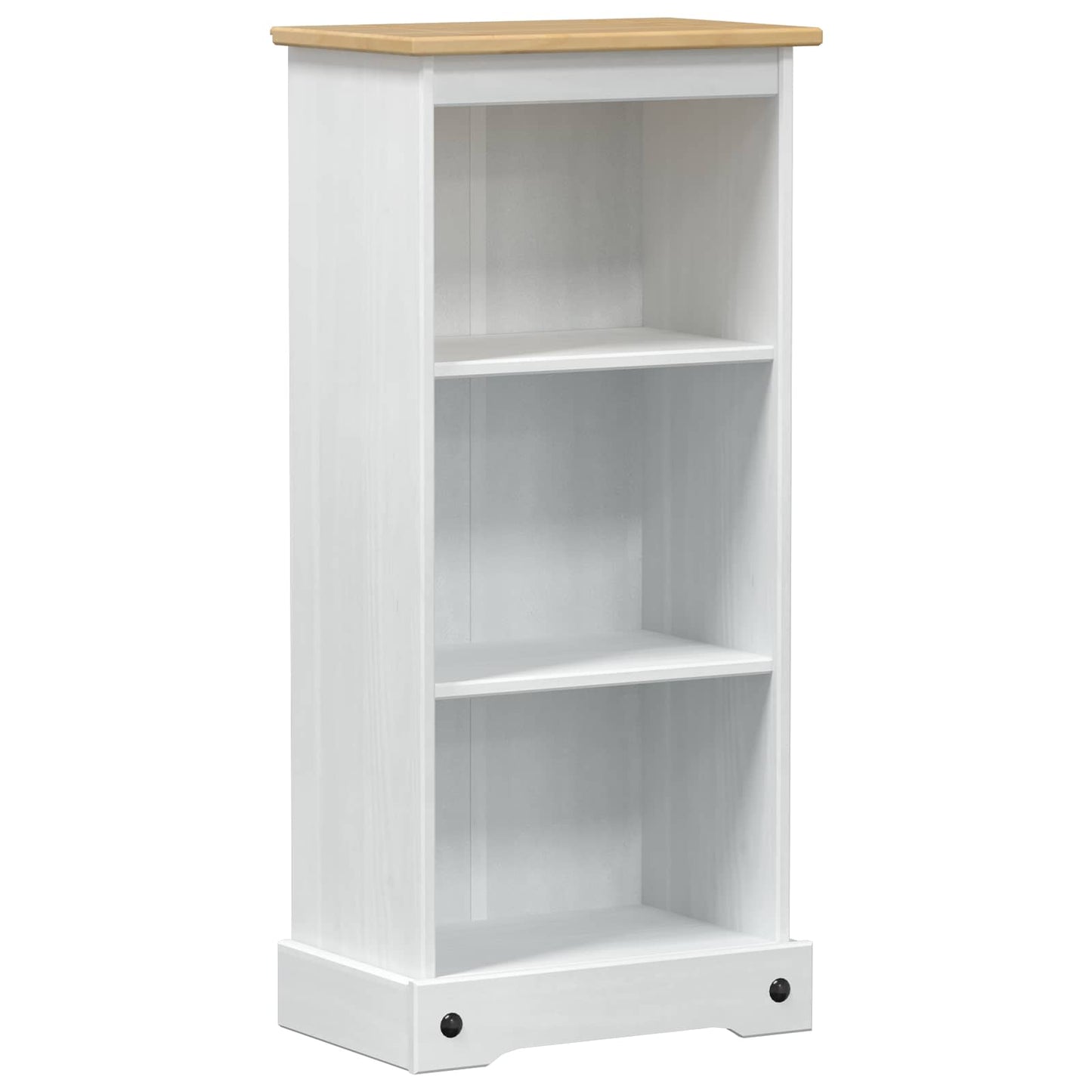 Bokhylle Hvit 46 x 29 x 100 cm Massiv furu