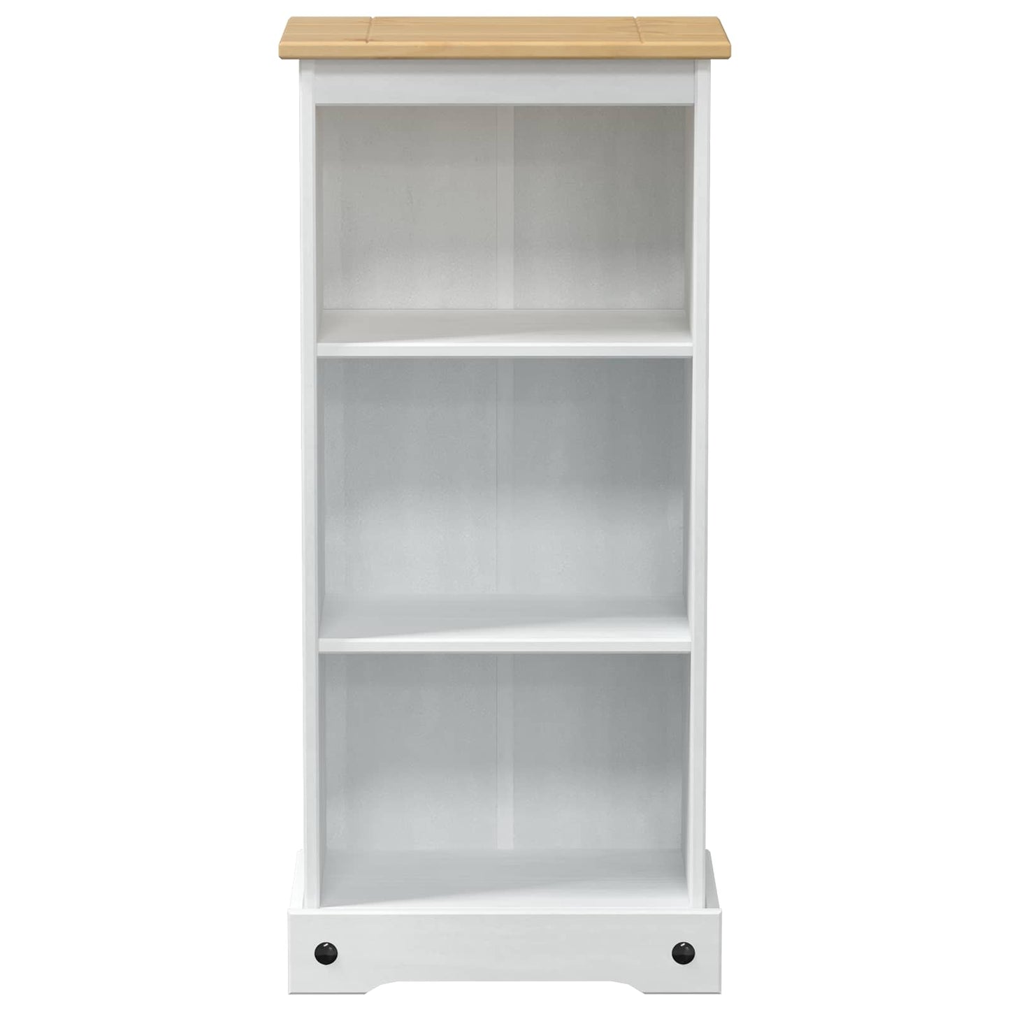 Bokhylle Hvit 46 x 29 x 100 cm Massiv furu