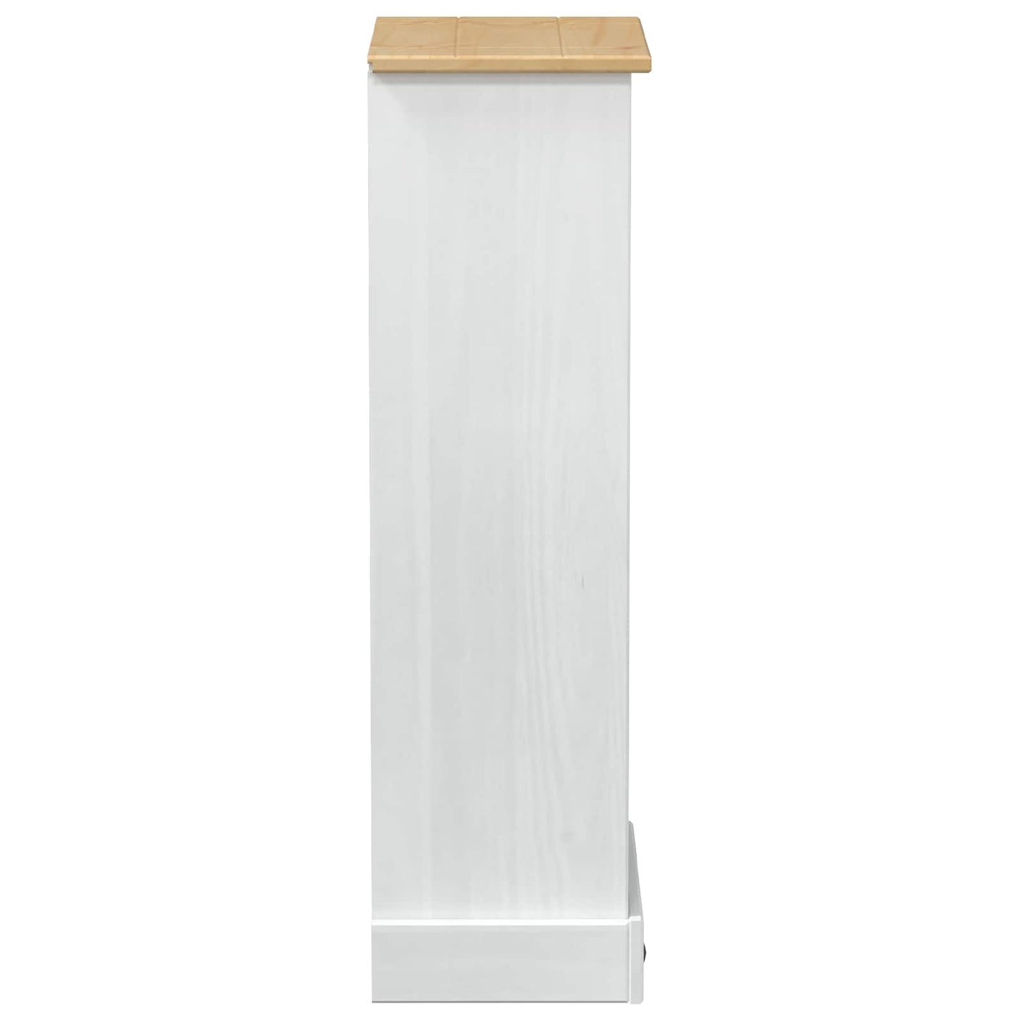 Bokhylle Hvit 46 x 29 x 100 cm Massiv furu