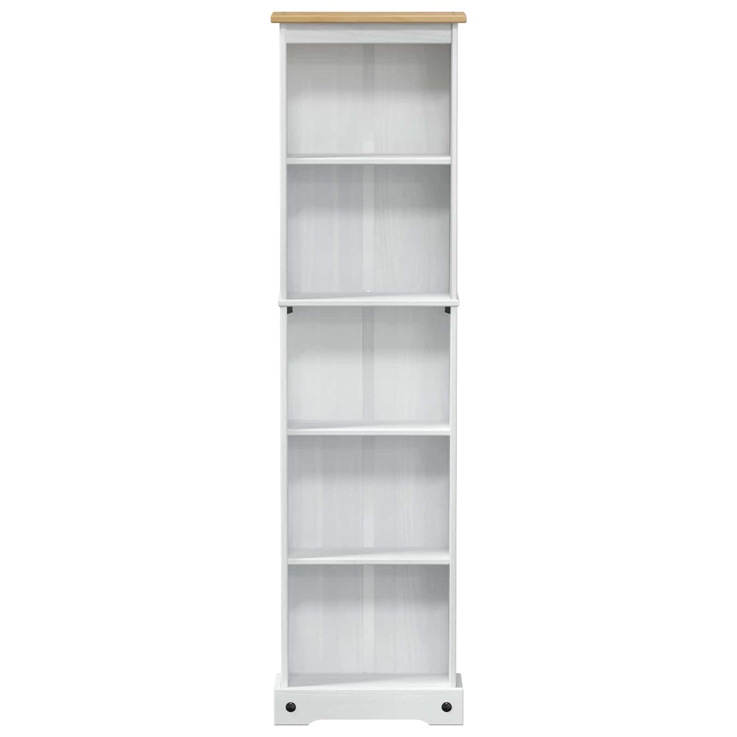 Bokhylle Hvit 46 x 20 x 170 cm Massiv furu