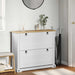 Sko Skap med hylle Corona Hvit 99 x 32 x 85 cm Massiv furu