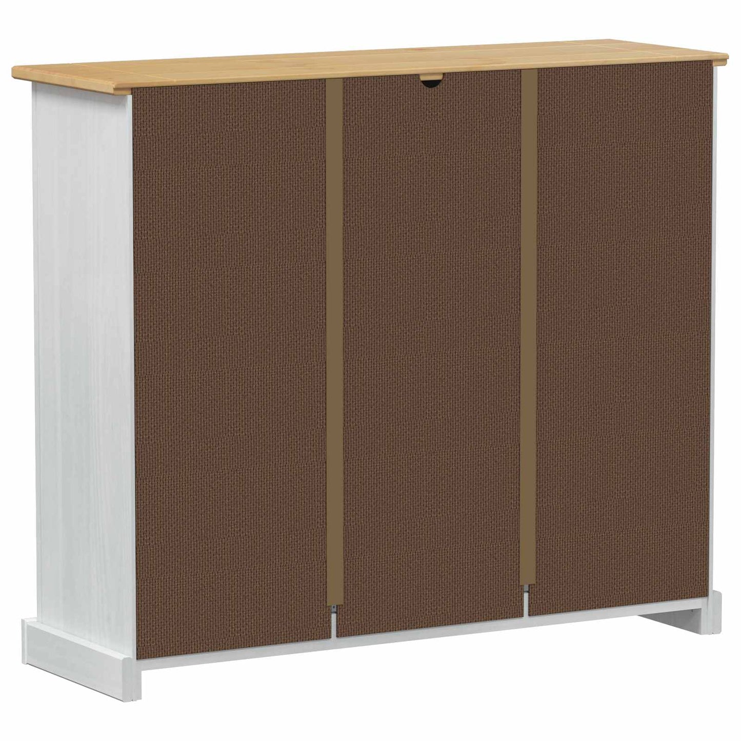 Sko Skap med hylle Corona Hvit 99 x 32 x 85 cm Massiv furu