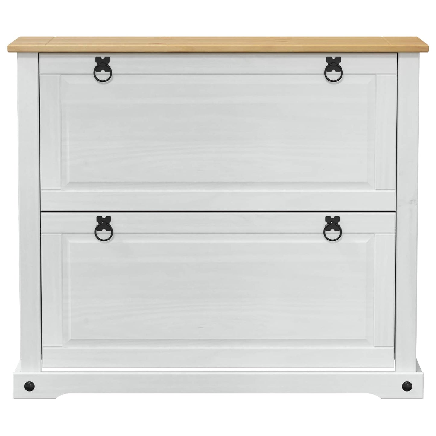 Sko Skap med hylle Corona Hvit 99 x 32 x 85 cm Massiv furu