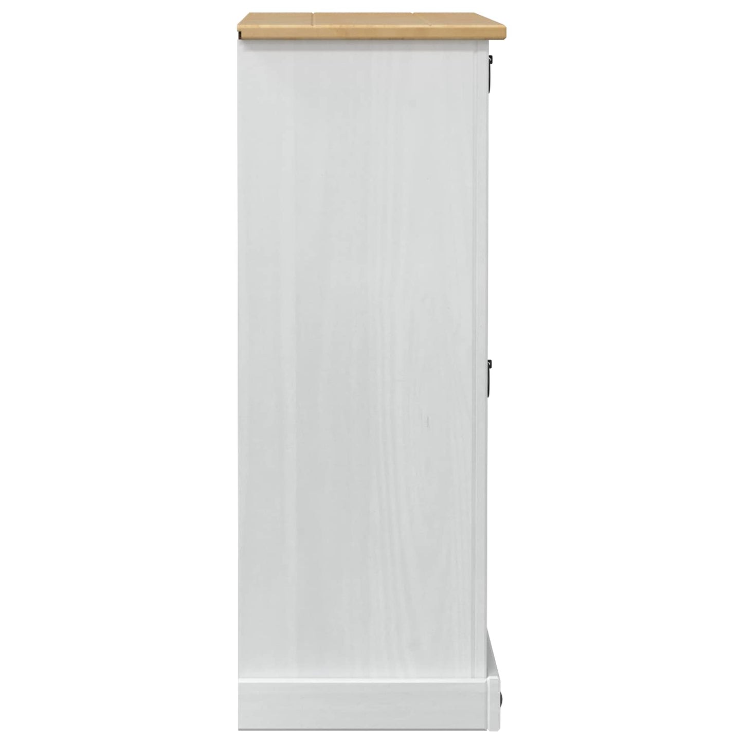 Sko Skap med hylle Corona Hvit 99 x 32 x 85 cm Massiv furu