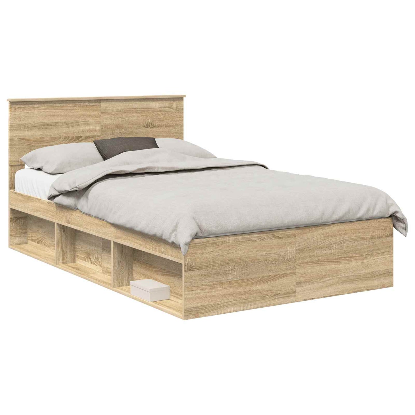 Sengestamme med hodegjerde Sonoma 120 x 200 cm Konstruert tre