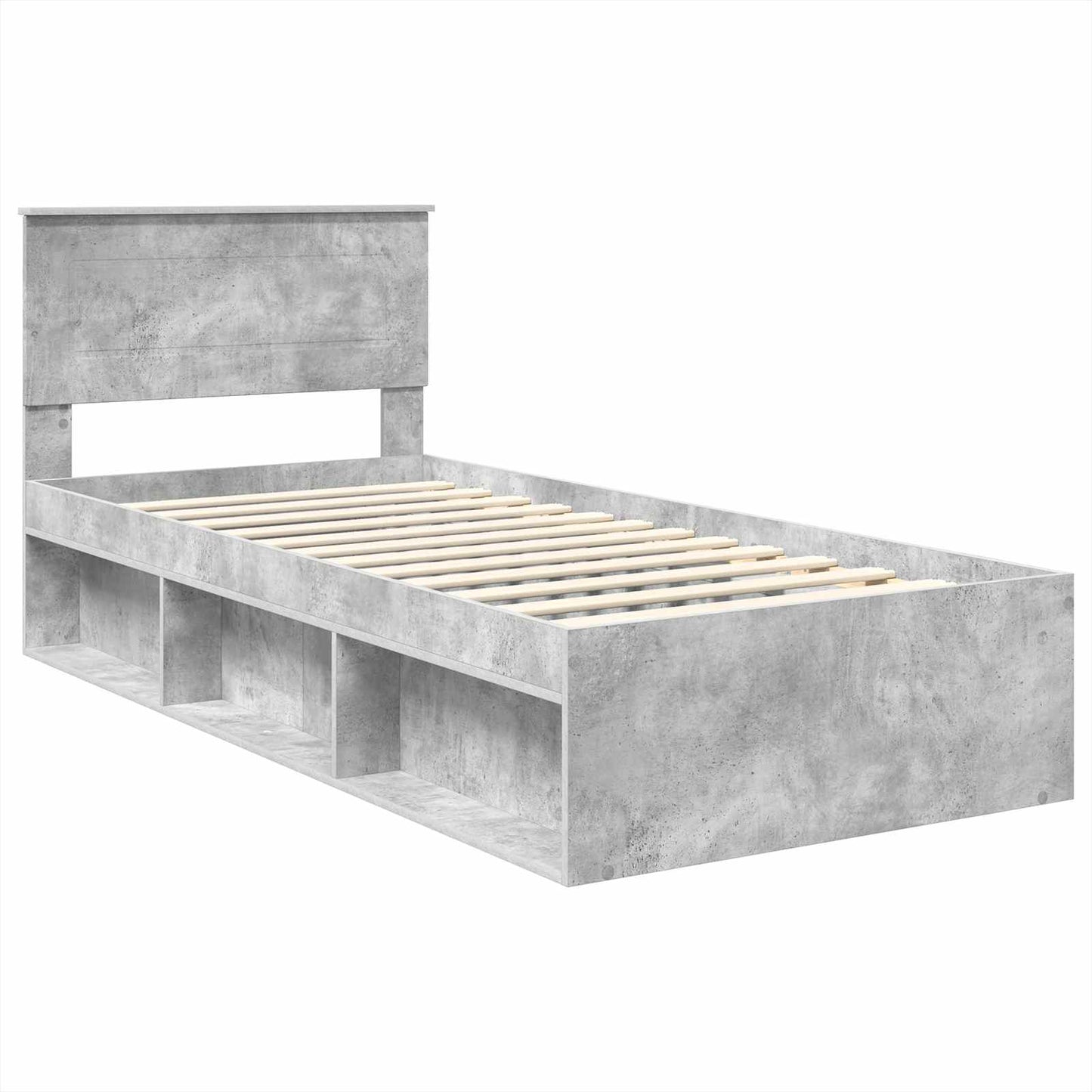 Sengestamme Betonggrå 100 x 200 cm Konstruert tre