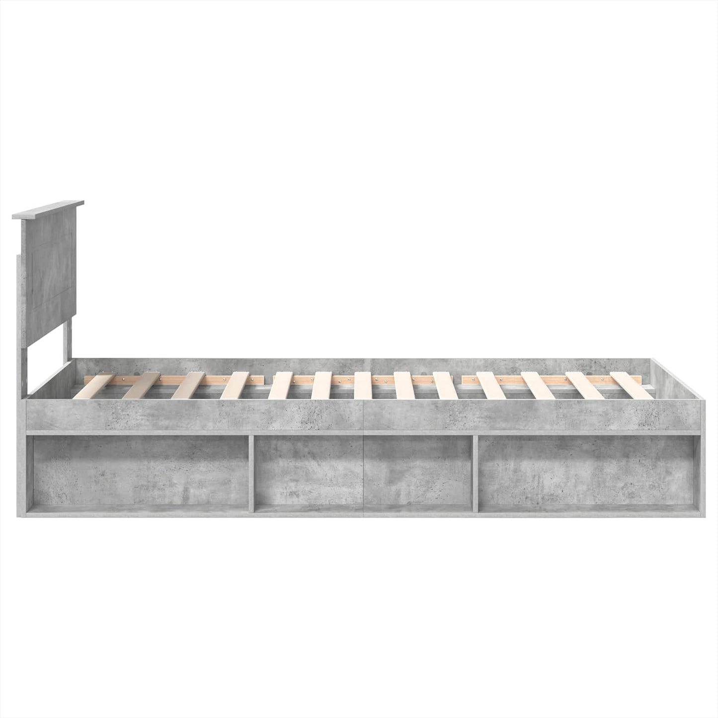 Sengestamme Betonggrå 100 x 200 cm Konstruert tre