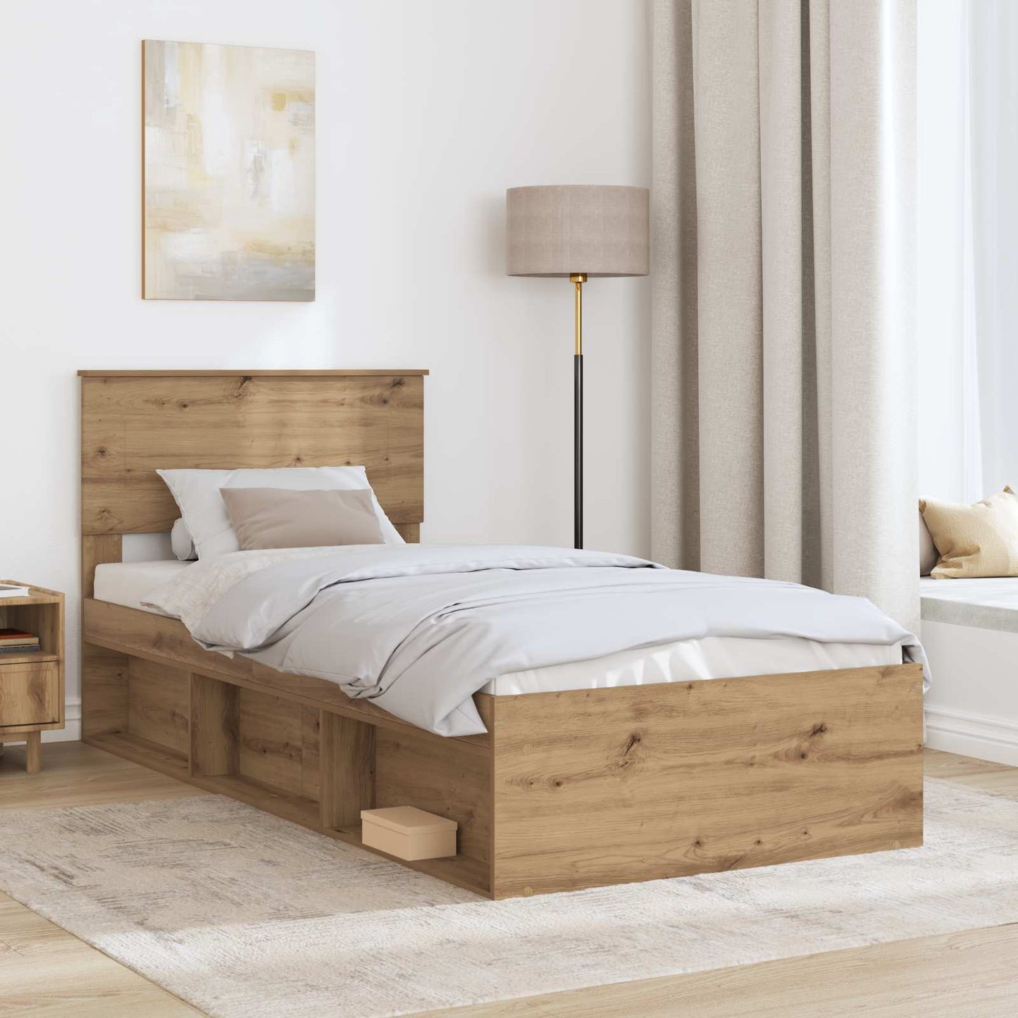 Sengestamme Kunstnerisk Eik 75 x 190 cm Konstruert tre