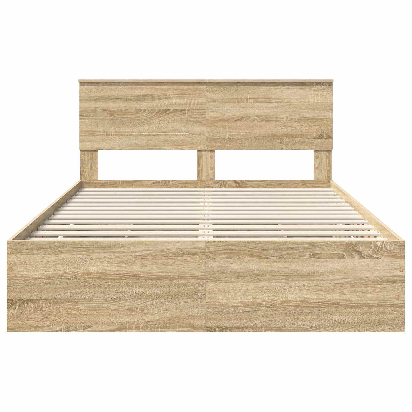 Sengestamme med skuff Sonoma eik 140 x 200 cm Ingeniørtre