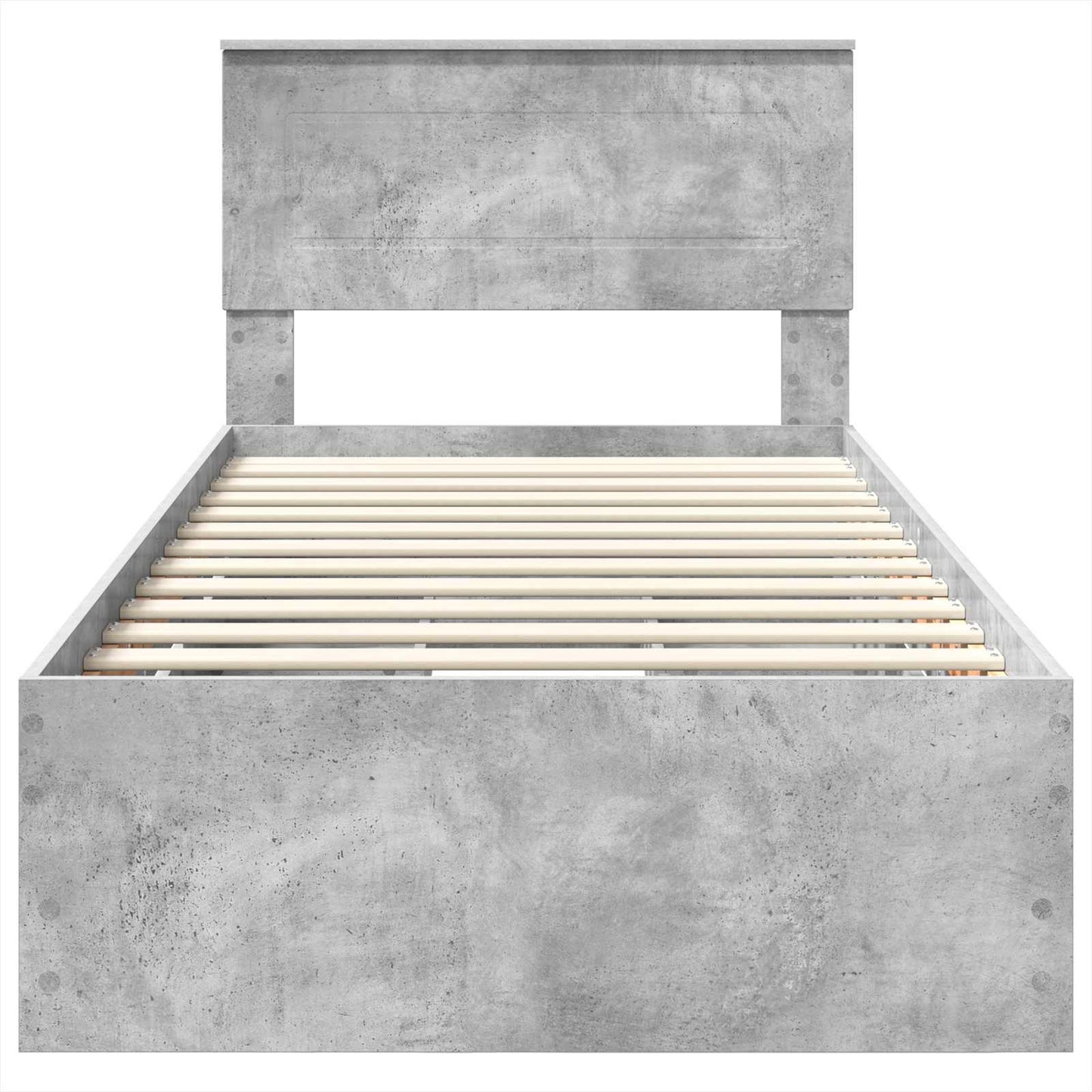 Sengestamme med skuff Betonggrå 75 x 190 cm Ingeniørtre