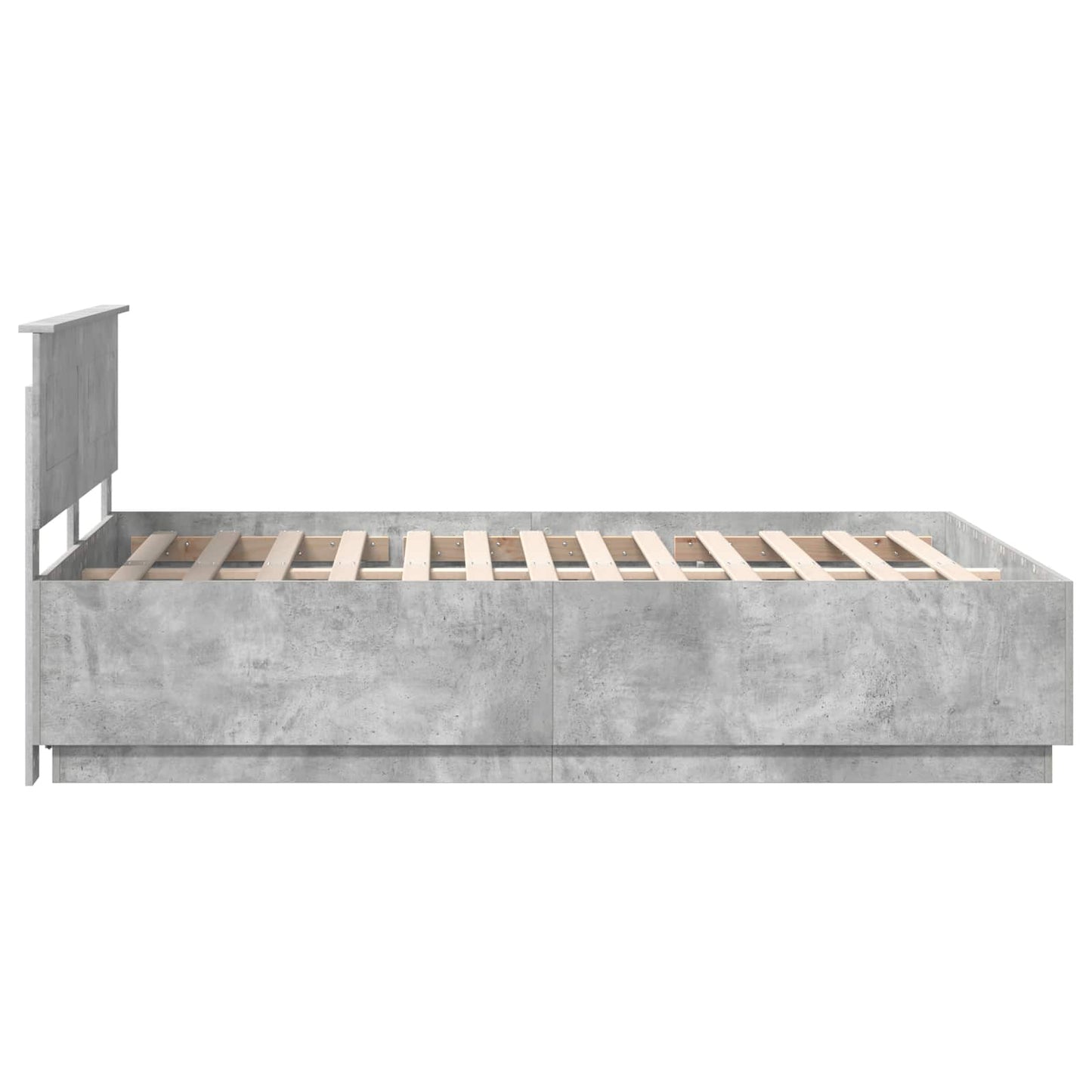 Sengestamme Betonggrå 150 x 200 cm Konstruert tre