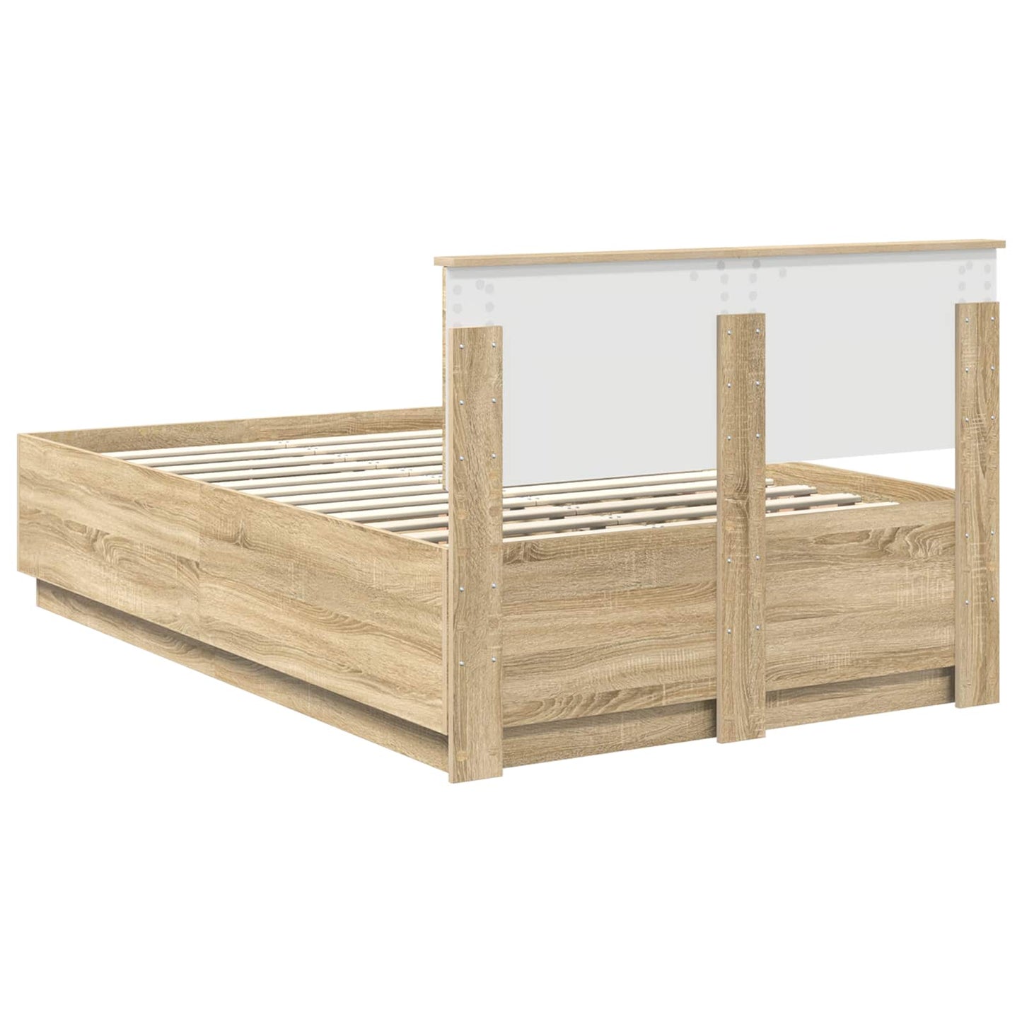 Sengestamme Sonoma eik 120 x 200 cm Konstruert tre