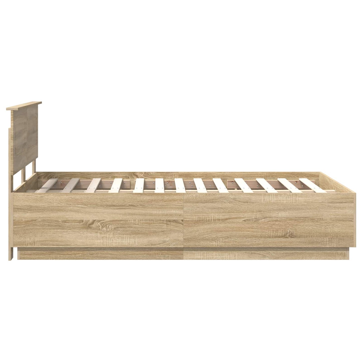 Sengestamme Sonoma eik 120 x 200 cm Konstruert tre
