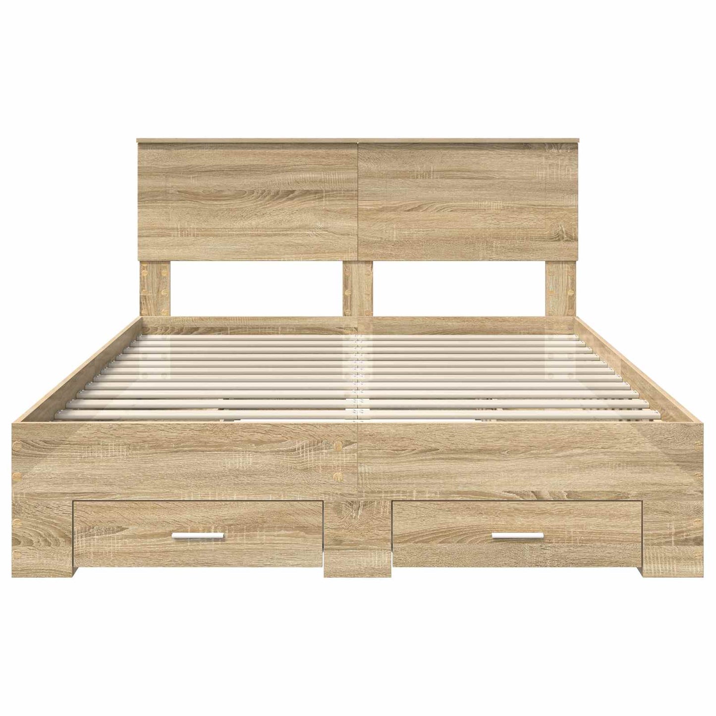 Sengestamme med skuff Sonoma eik 150 x 200 cm Konstruert tre
