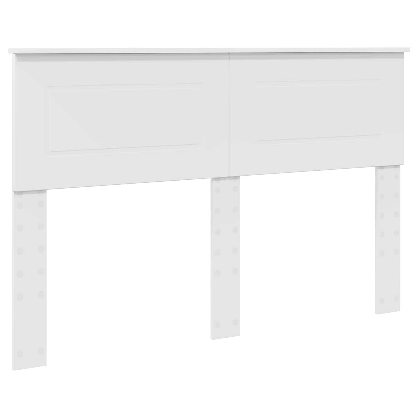 Sengestamme med hodegjerde Hvit 140 x 200 cm Konstruert tre