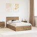 Sengestamme med skuff Artisan Eik 120 x 190 cm Konstruert tre