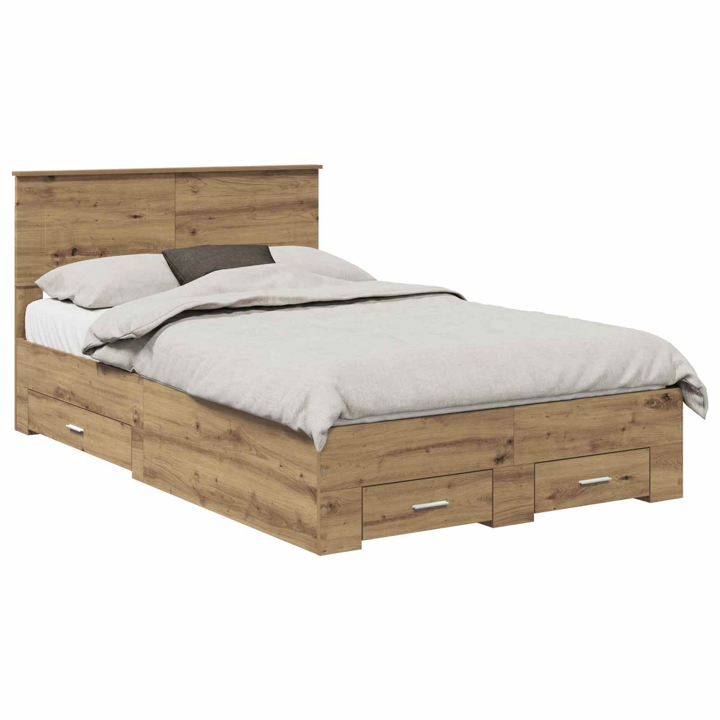 Sengestamme med skuff Artisan Eik 120 x 190 cm Konstruert tre