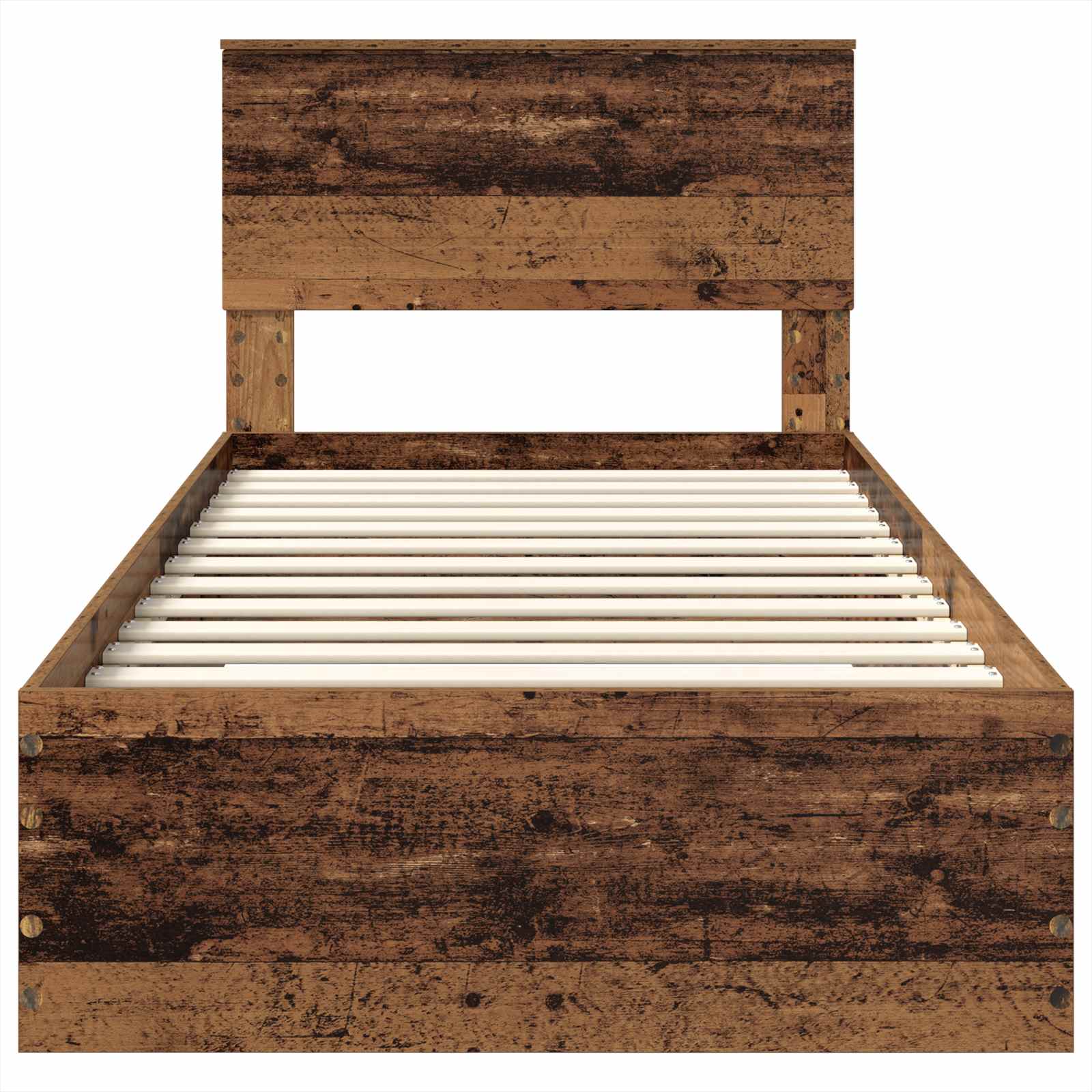 Sengestamme med skuff Gammelt tre 100 x 200 cm Konstruert tre